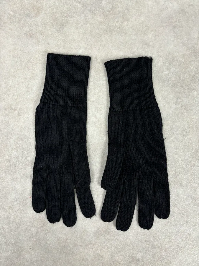 AW2008 Dior Black Premium Wool Gloves - Image 5