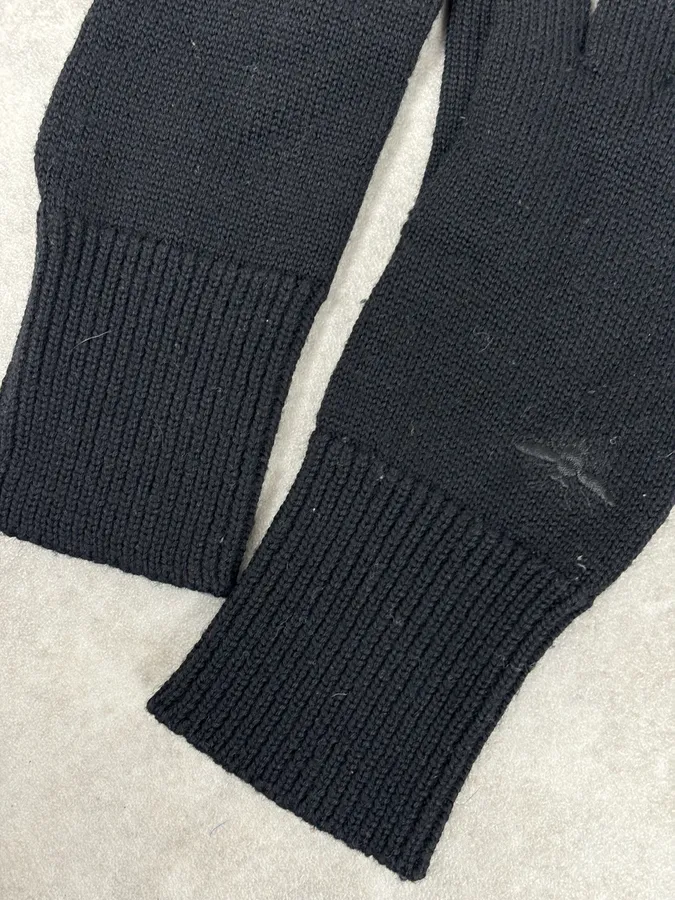 AW2008 Dior Black Premium Wool Gloves - Image 7