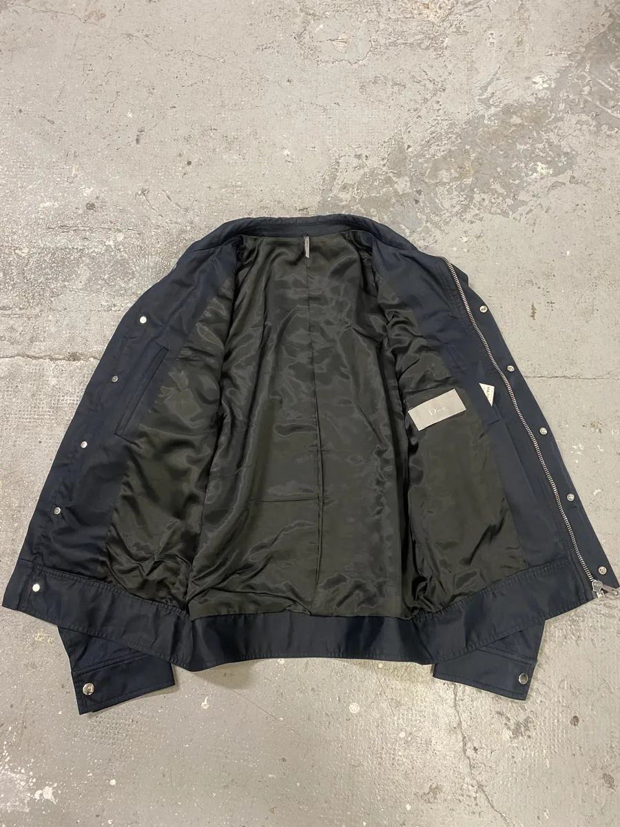 AW2008 Dior Navy Trucker Contemporary Jacket by Kris Van Assche - Image 4