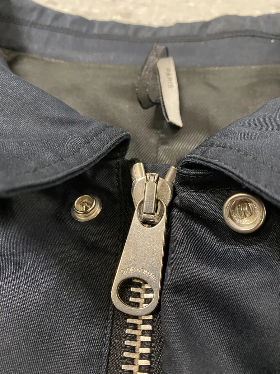 AW2008 Dior Navy Trucker Contemporary Jacket by Kris Van Assche - Image 7