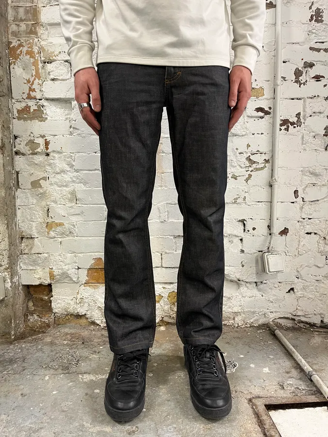 AW2008 Dolce & Gabbana Dark Grey Audacious Denim Jeans - Image 2