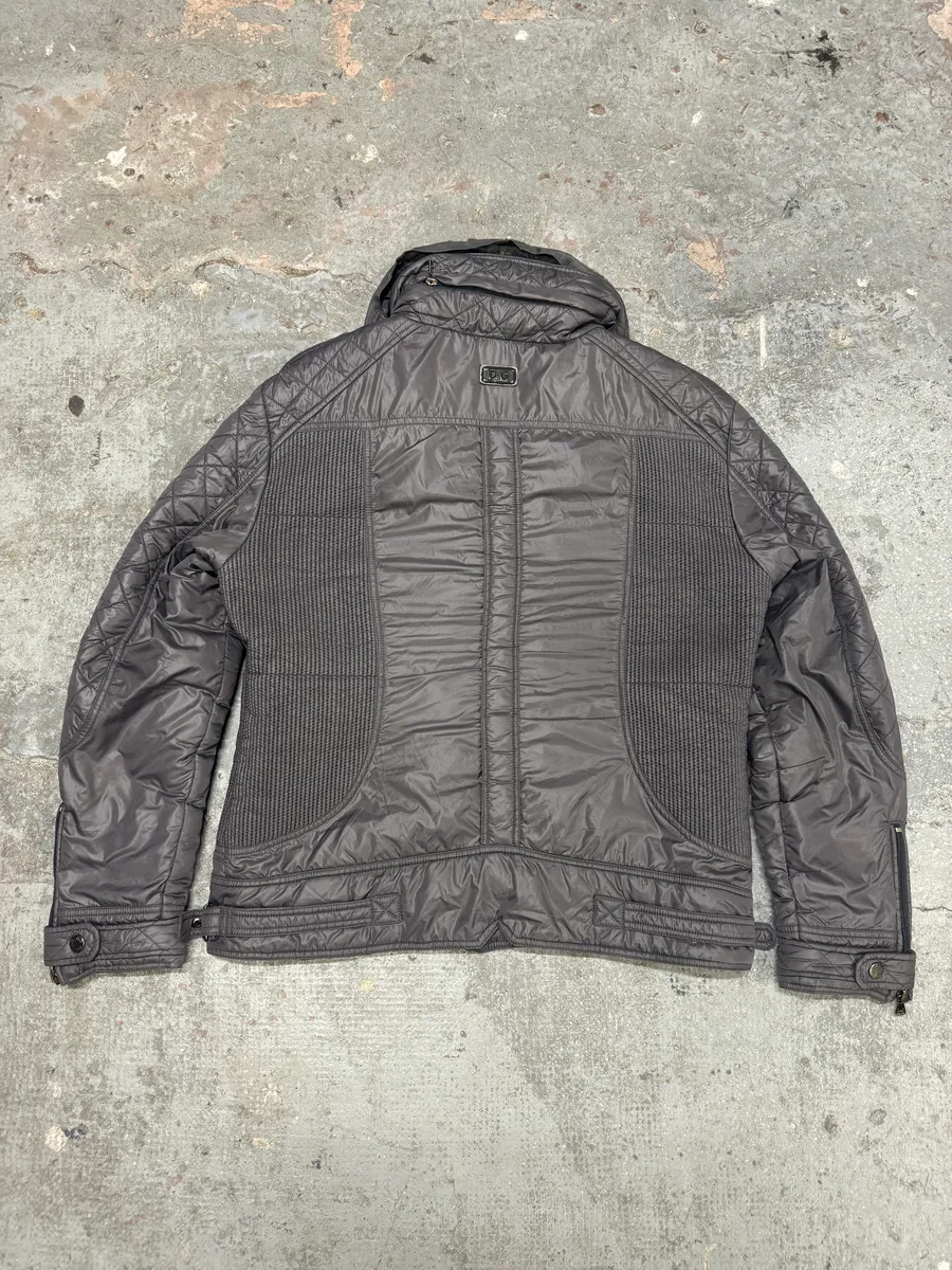 AW2008 Dolce & Gabbana Grey Astro Multi Zips Puffer Jacket - Image 3