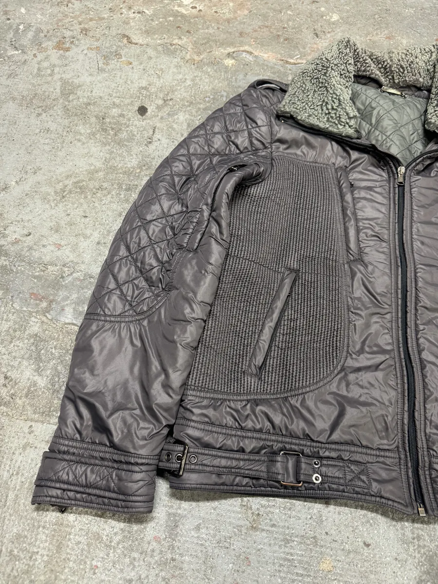 AW2008 Dolce & Gabbana Grey Astro Multi Zips Puffer Jacket - Image 8