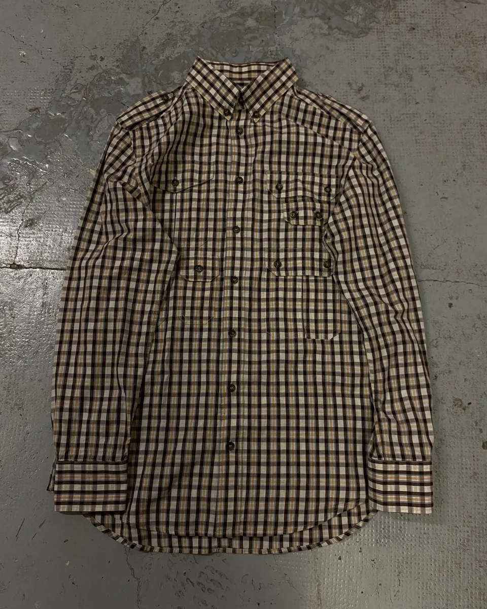 AW2008 Dolce & Gabbana Multi Pockets Checkered Classy Shirt - Image 3