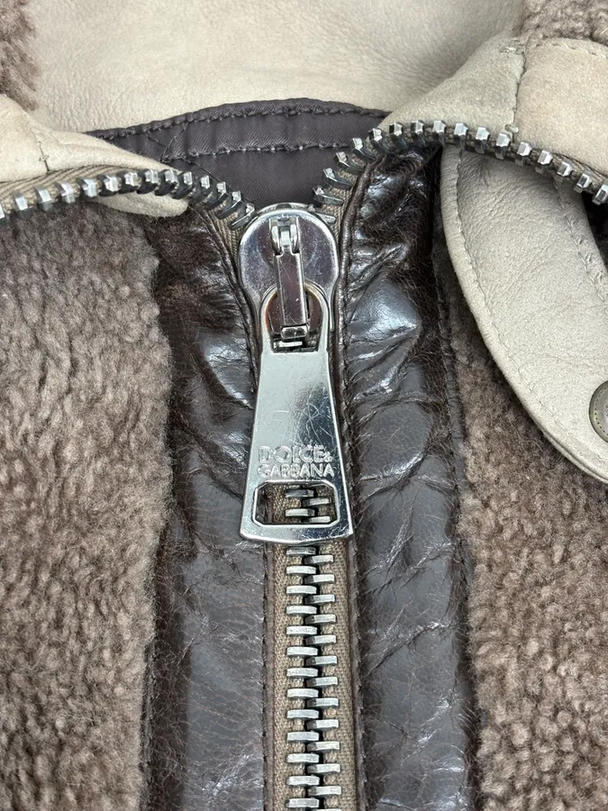 AW2008 Dolce & Gabbana Wool & Shearling Jacket - Image 14