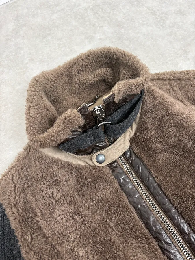 AW2008 Dolce & Gabbana Wool & Shearling Jacket - Image 7