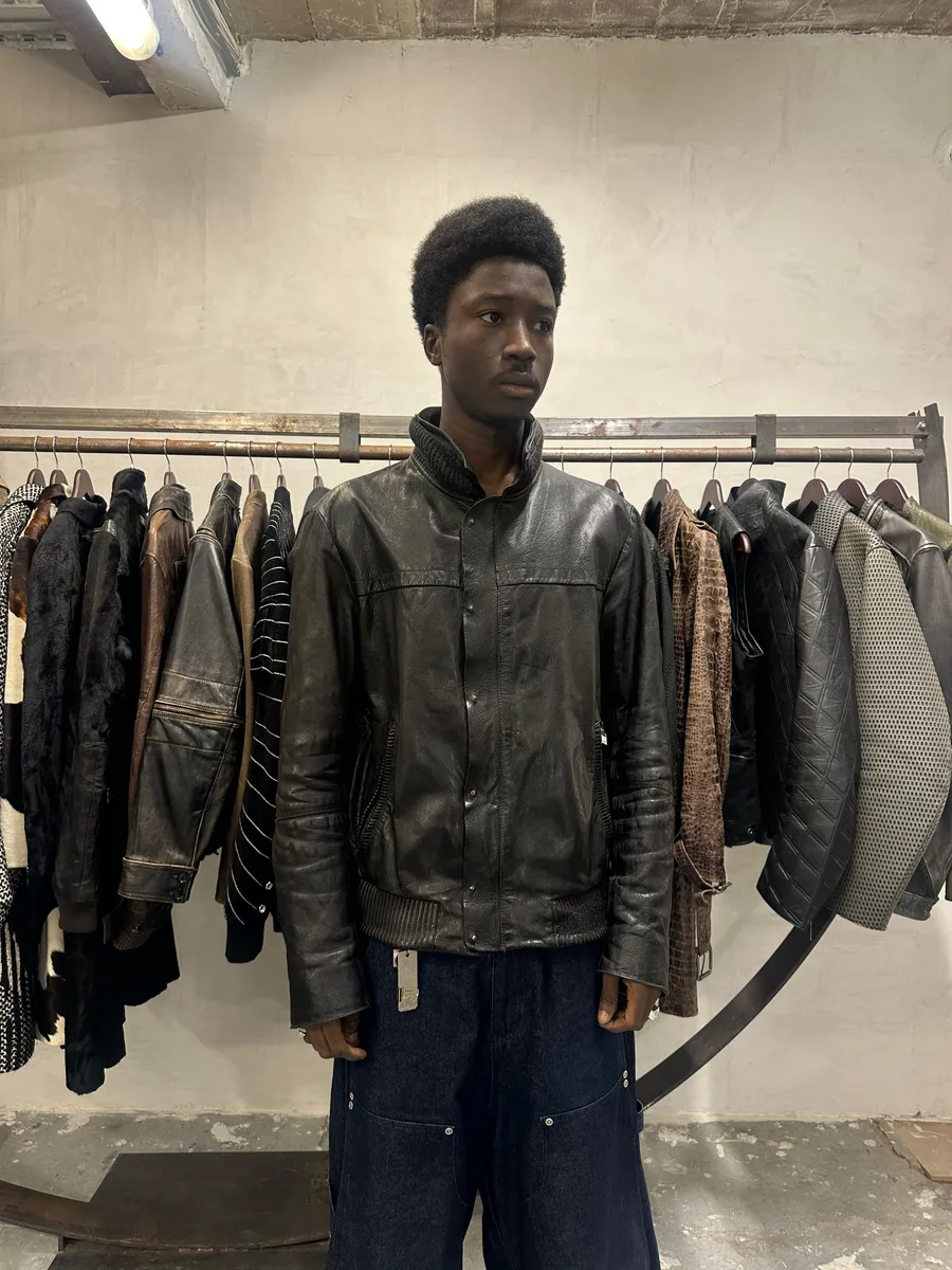 AW2008 Emporio Armani Obscure Premium Alpha Leather Jacket - Image 2