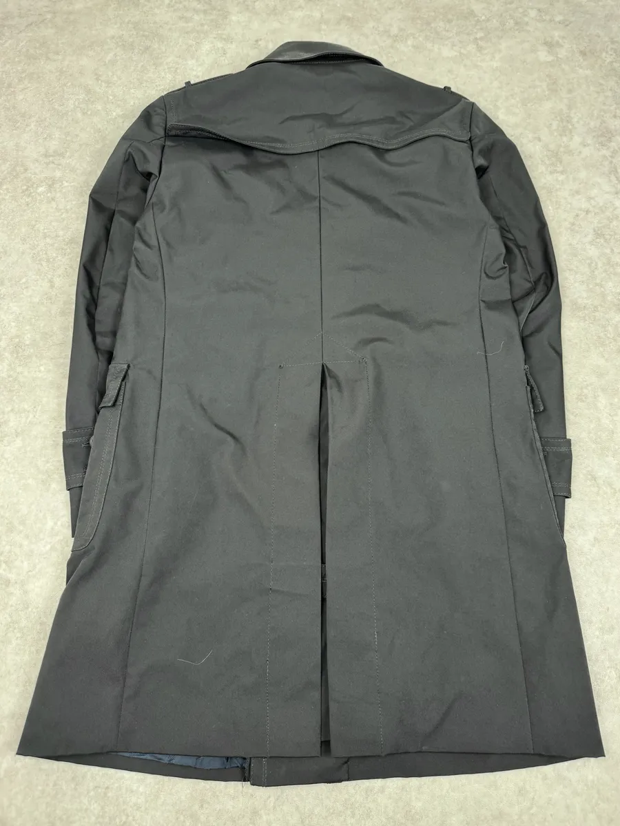 AW2008 Gucci Black Premium Buttoned Trench Coat - Image 7