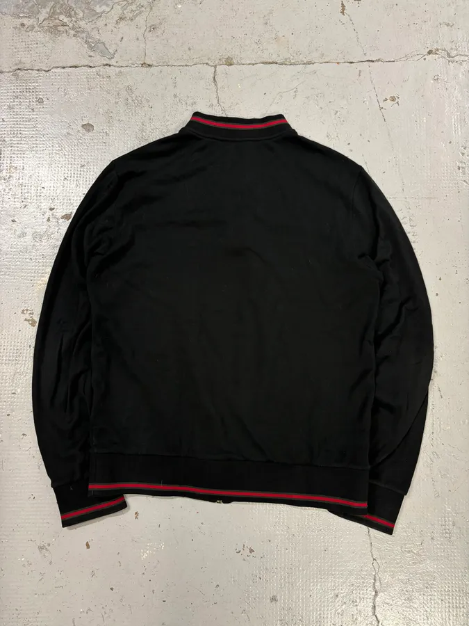 AW2008 Gucci Black Signature Web Stripe Zip-up Hoodie - Image 5