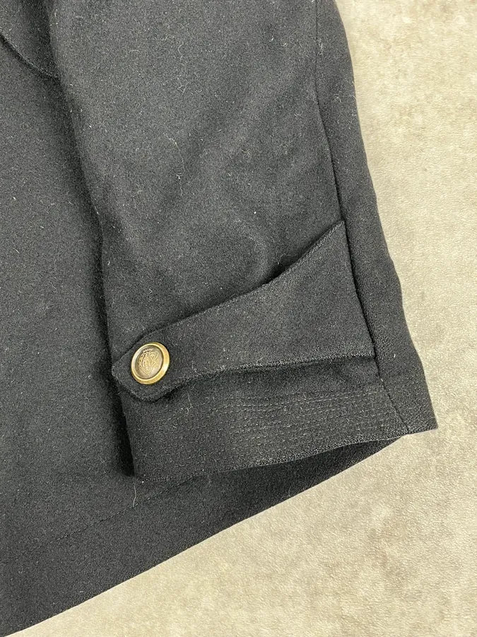 AW2008 Gucci Black Wool Buttoned Premium Jacket by Frida Giannini - Image 10