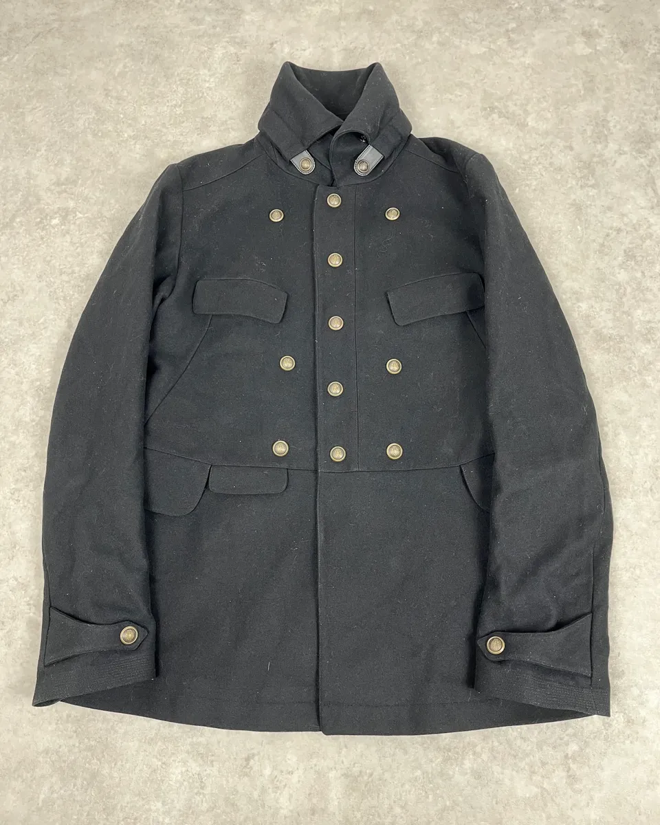AW2008 Gucci Black Wool Buttoned Premium Jacket by Frida Giannini - Image 4