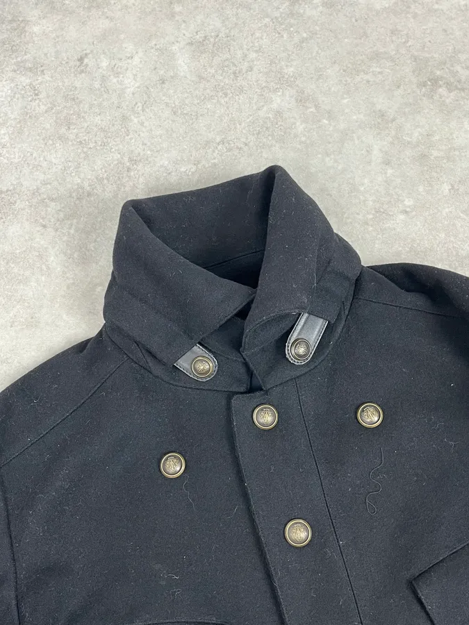 AW2008 Gucci Black Wool Buttoned Premium Jacket by Frida Giannini - Image 6