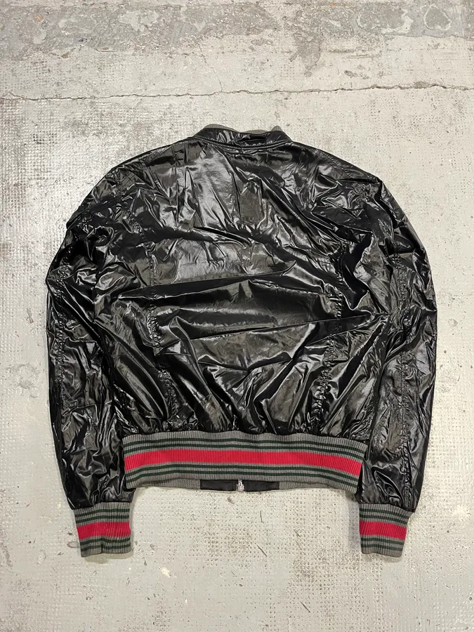 AW2008 Gucci Signature Black Bomber Jacket by Frida Giannini - Image 7