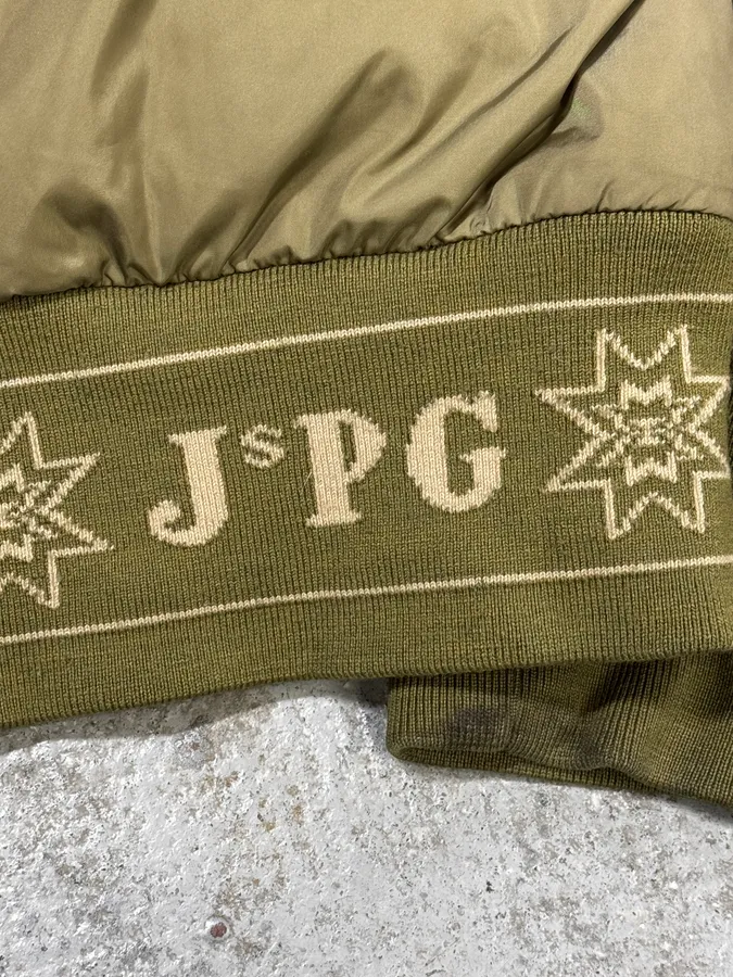 AW2008 Jean Paul Gaultier Olive Green Puffer Bomber Jacket - Image 7