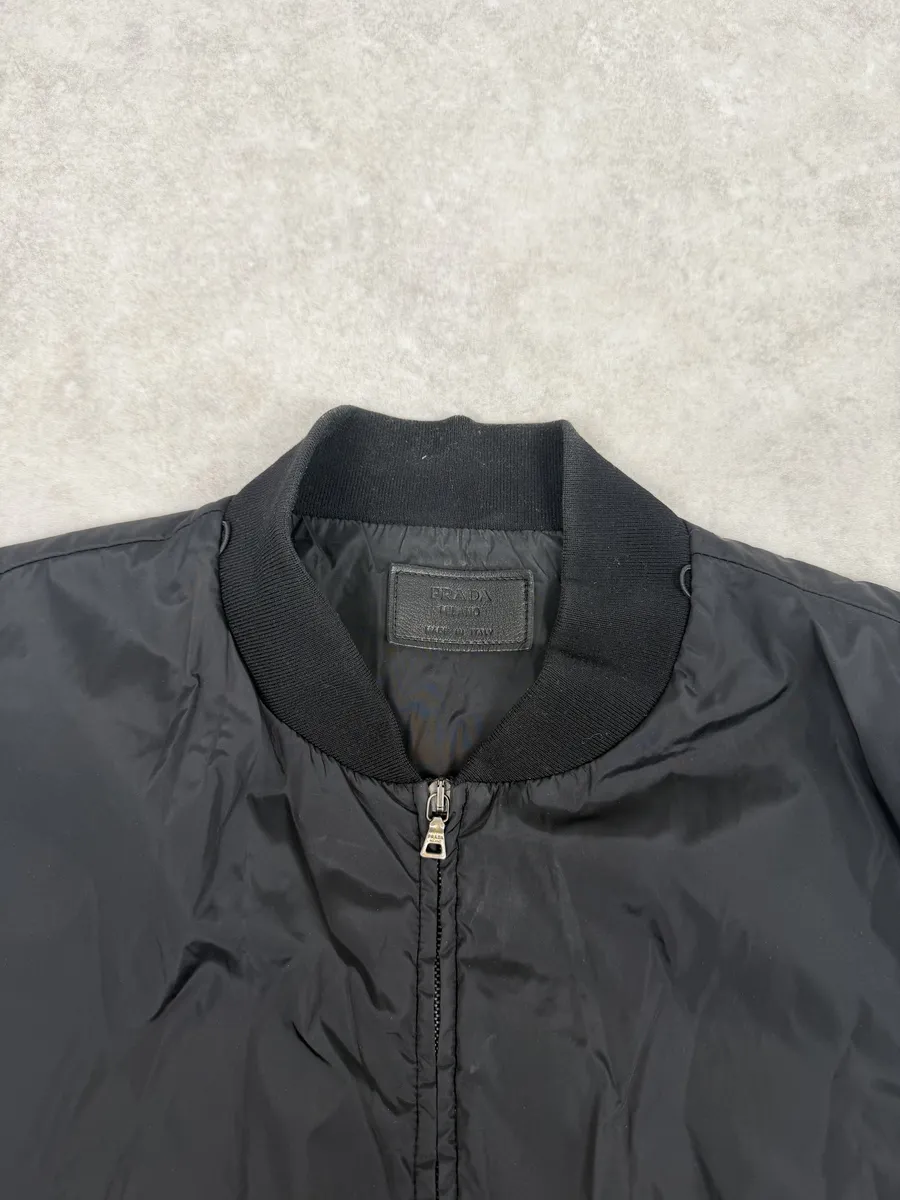 AW2008 Prada Black Nylon Light Vest Jacket - Image 8