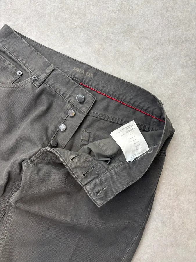 AW2008 Prada Grey Denim Jeans - Image 9