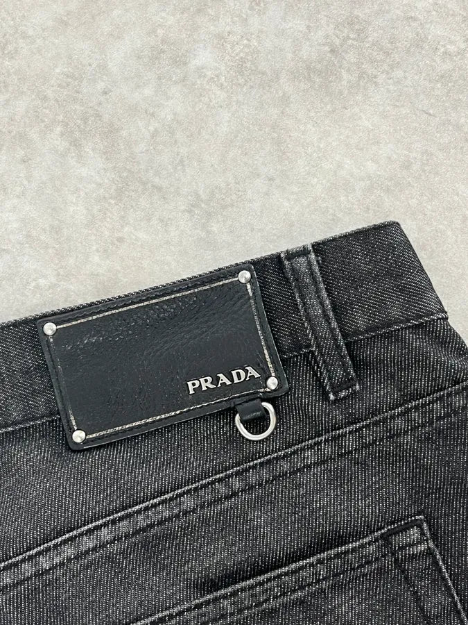 AW2008 Prada Grey Denim Straight Jeans - Image 9
