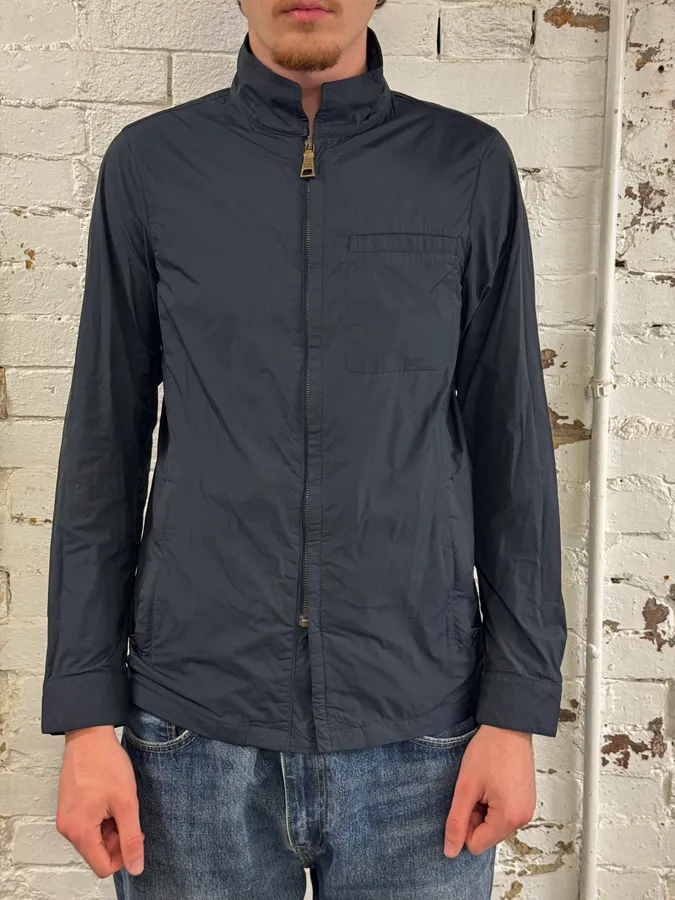 AW2008 Prada Navy Nylon Windbreaker Jacket - Image 2