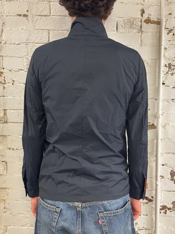 AW2008 Prada Navy Nylon Windbreaker Jacket - Image 3