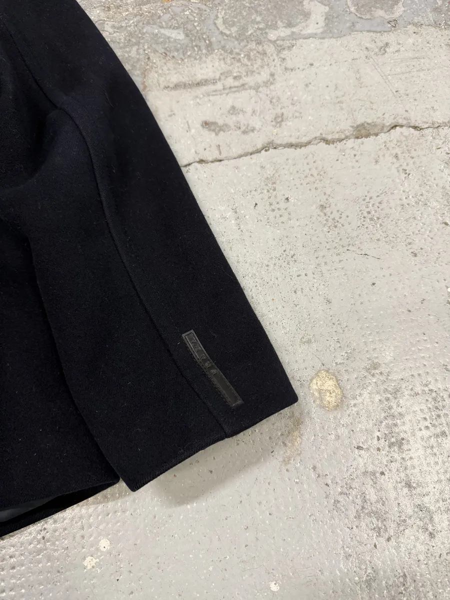 AW2008 Prada Navy Wool Classy Caban Jacket - Image 11