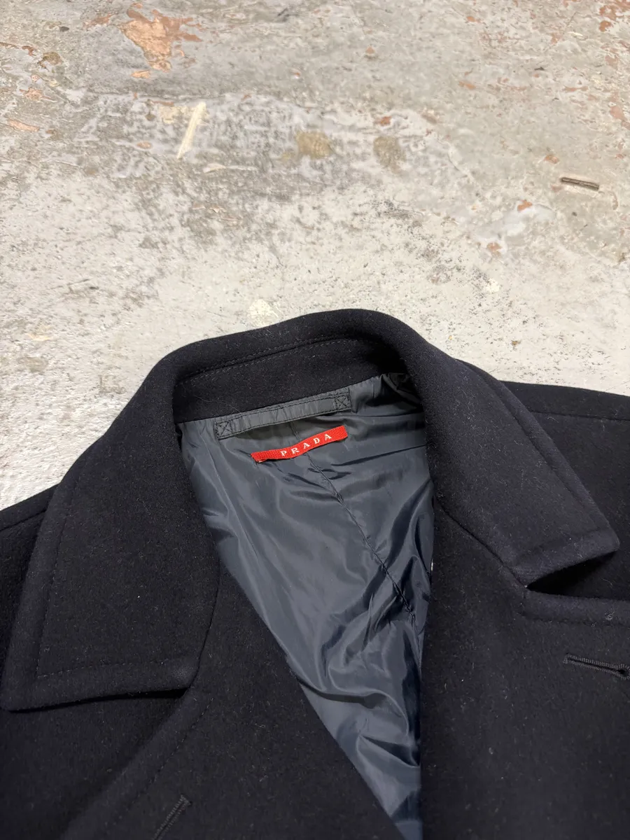 AW2008 Prada Navy Wool Classy Caban Jacket - Image 5