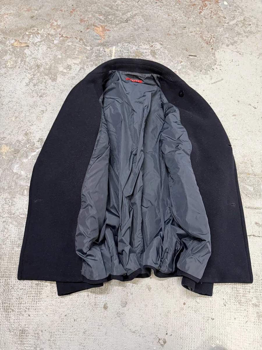 AW2008 Prada Navy Wool Classy Caban Jacket - Image 7