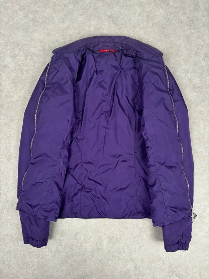 AW2008 Prada Purple Nylon Light Jacket - Image 7