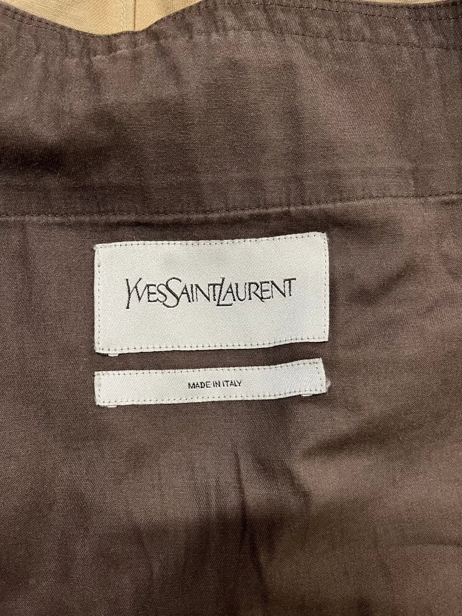 AW2008 Yves Saint Laurent Beige Officer Napoleon Jacket - Image 10