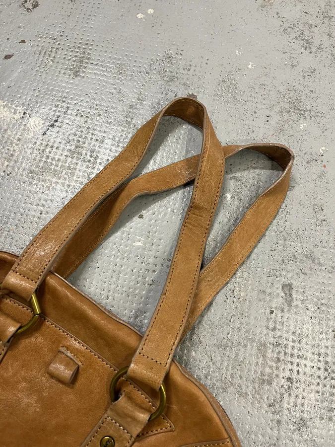 AW2008 Yves Saint Laurent Muse Tan Brown Leather Handle Bag - Image 5
