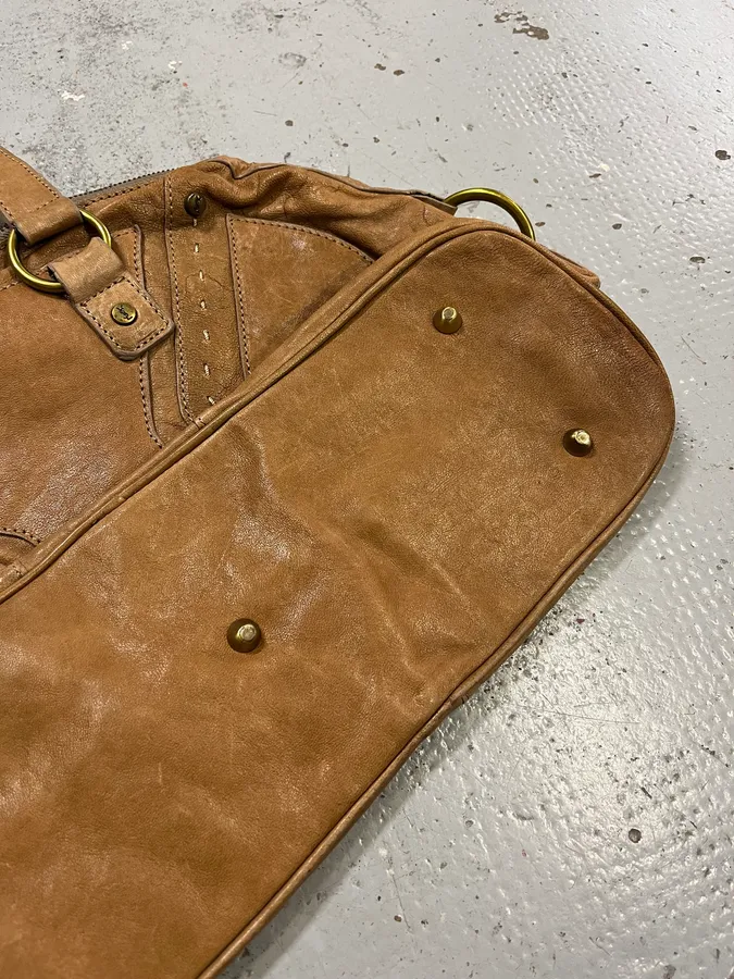 AW2008 Yves Saint Laurent Muse Tan Brown Leather Handle Bag - Image 8