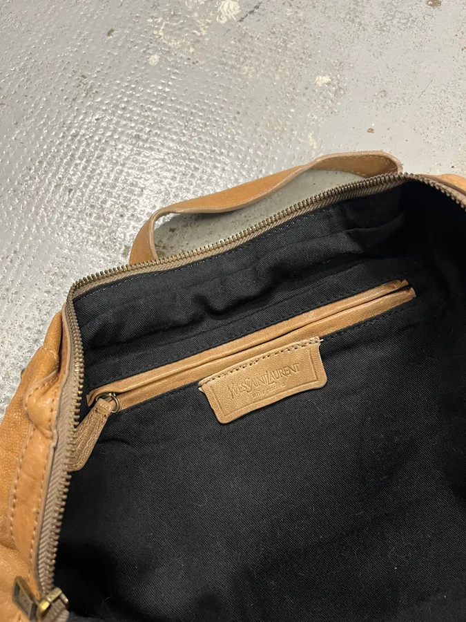 AW2008 Yves Saint Laurent Muse Tan Brown Leather Handle Bag - Image 9
