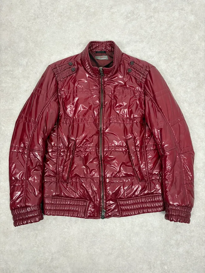 AW2009 Daniele Alessandrini Bordeaux British Puffer Jacket - Image 3