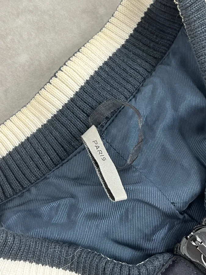 AW2009 Dior Light Black Bomber Jacket by Kris Van Assche - Image 10