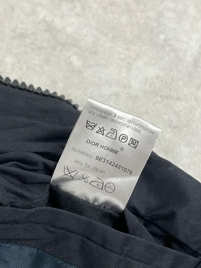 AW2009 Dior Light Black Bomber Jacket by Kris Van Assche - Image 11