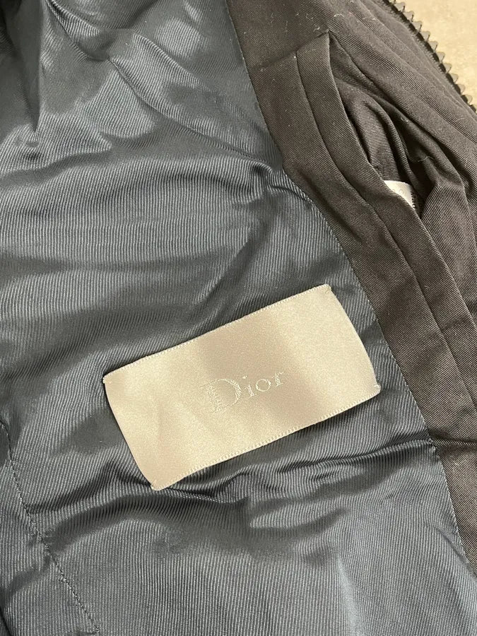 AW2009 Dior Light Black Bomber Jacket by Kris Van Assche - Image 13