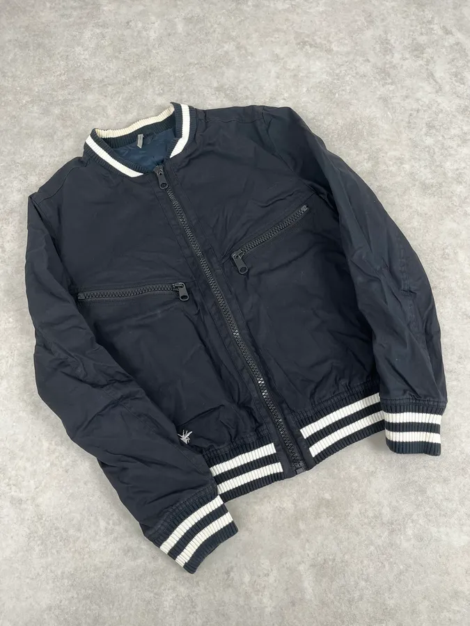 AW2009 Dior Light Black Bomber Jacket by Kris Van Assche - Image 4