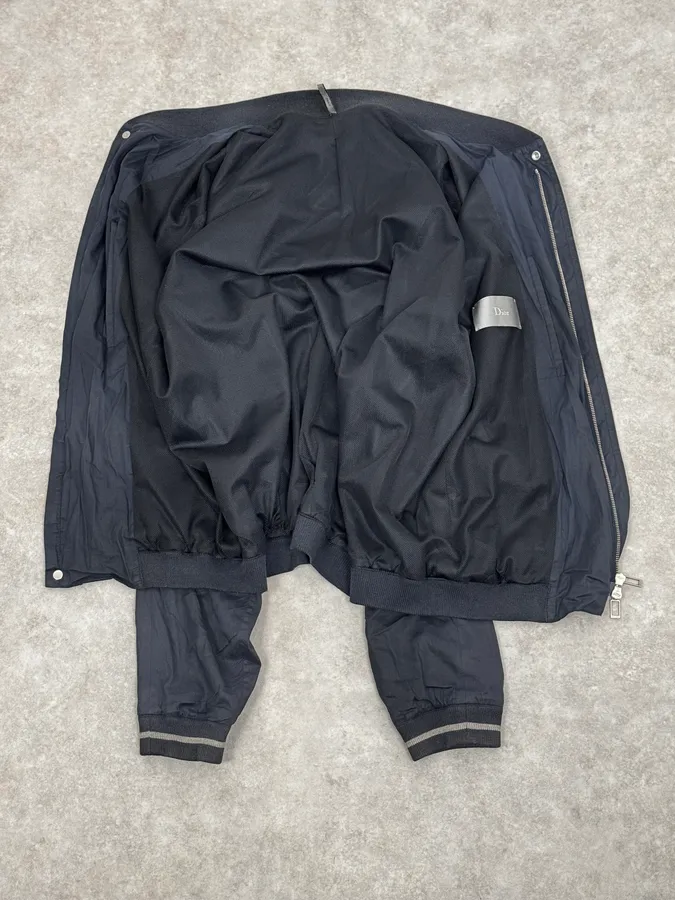 AW2009 Dior Navy Bomber Jacket by Kris Van Assche - Image 7