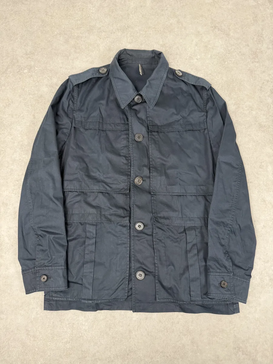 AW2009 Dior Saharienne Navy Buttoned Jacket by Kris Van Assche
