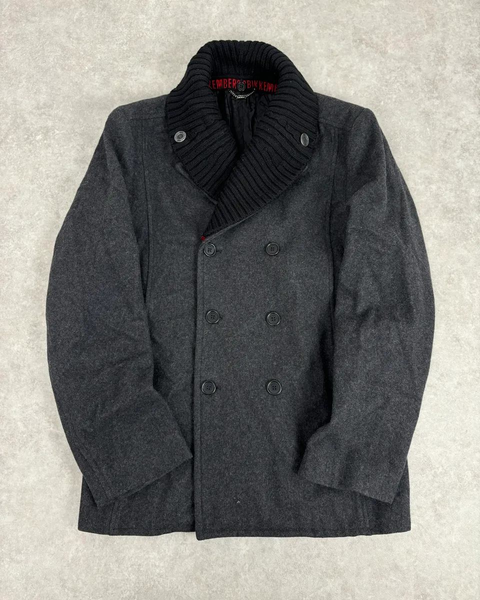 AW2009 Dirk Bikkembergs Grey Classy Wool Officer Jacket - Image 3