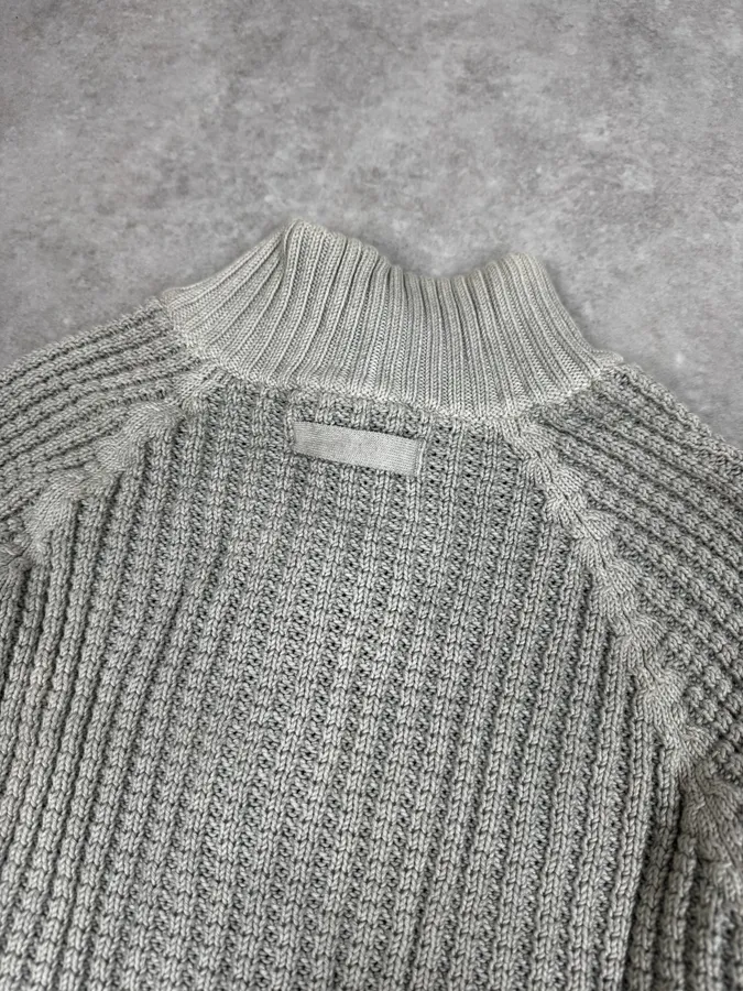 AW2009 Dolce & Gabbana Grey Buttoned Sweater - Image 6