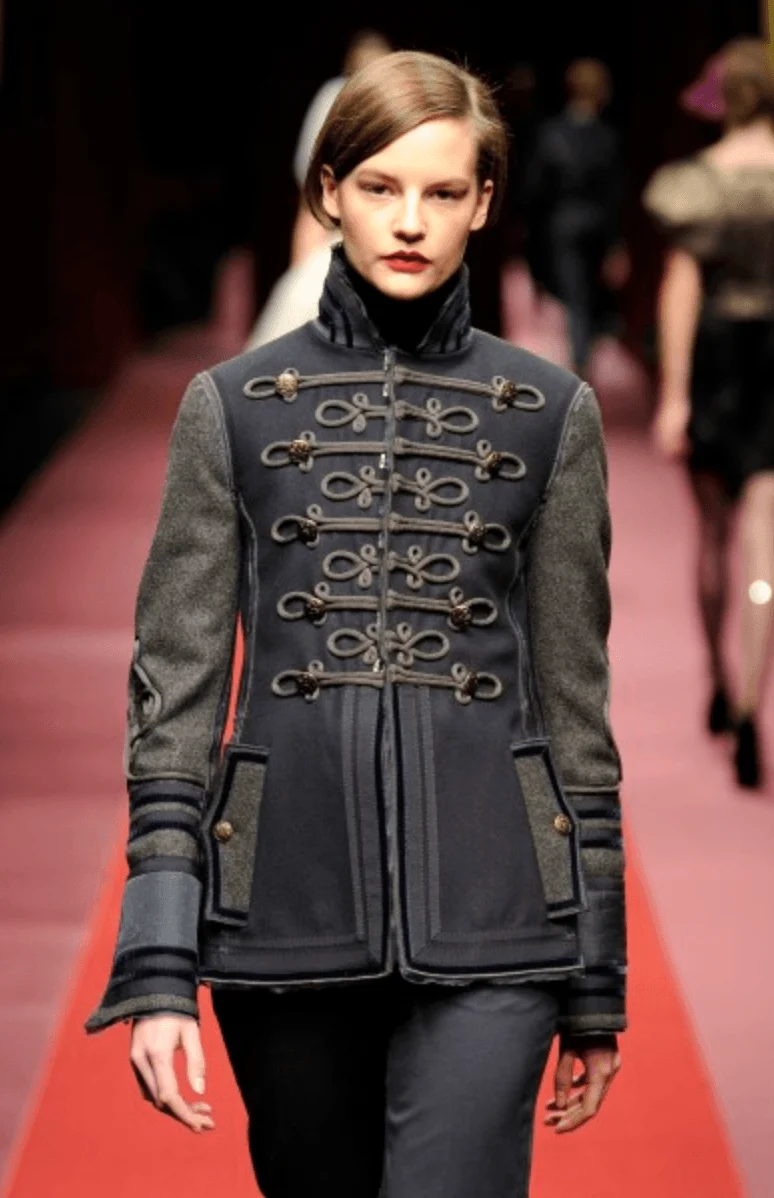 AW2009 Dolce & Gabbana Napoleon Officer Navy Wool Jacket - Image 2