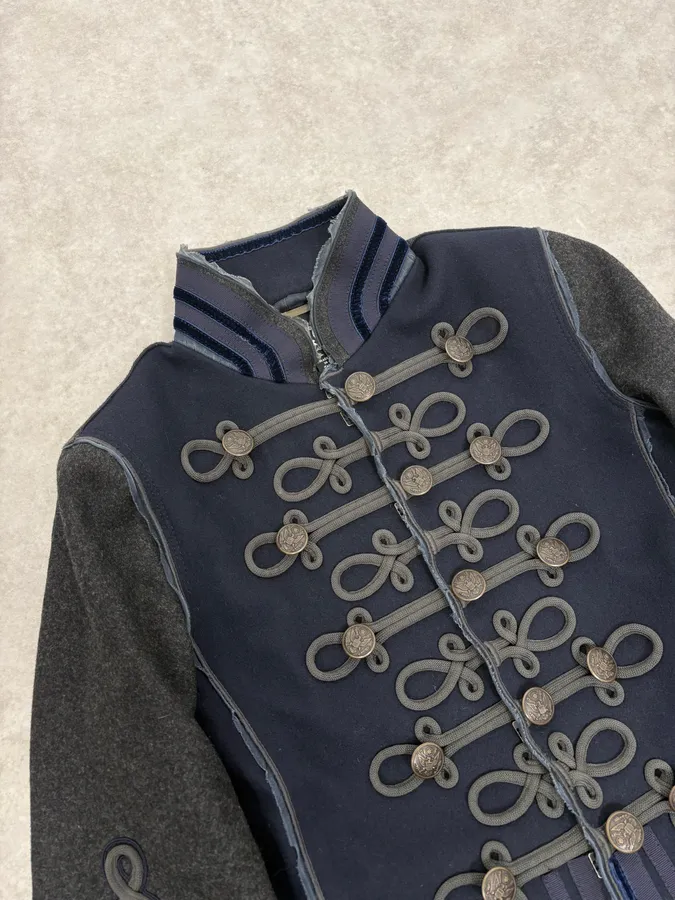 AW2009 Dolce & Gabbana Napoleon Officer Navy Wool Jacket - Image 6