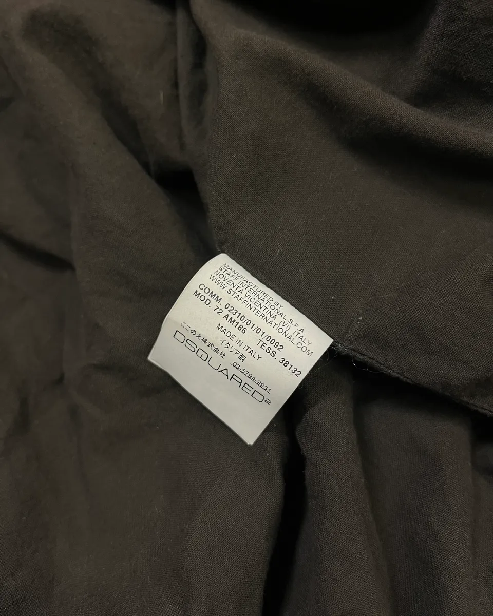 AW2009 Dsquared2 Brown Multi Pockets Cargo Bomber Jacket - Image 11