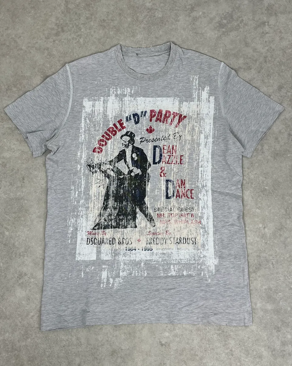 AW2009 Dsquared2 Grey Double Party T-Shirt