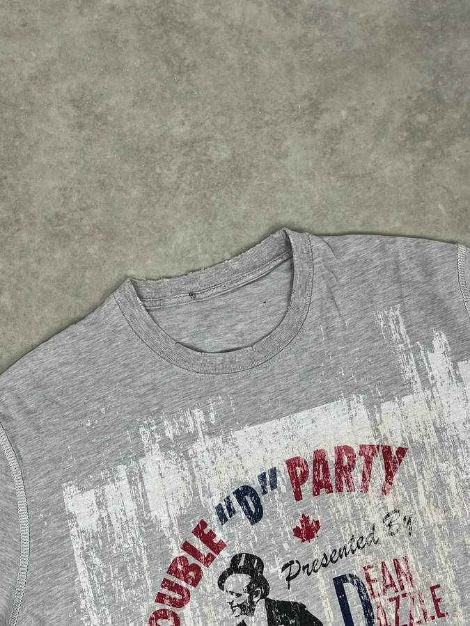 AW2009 Dsquared2 Grey Double Party T-Shirt - Image 5
