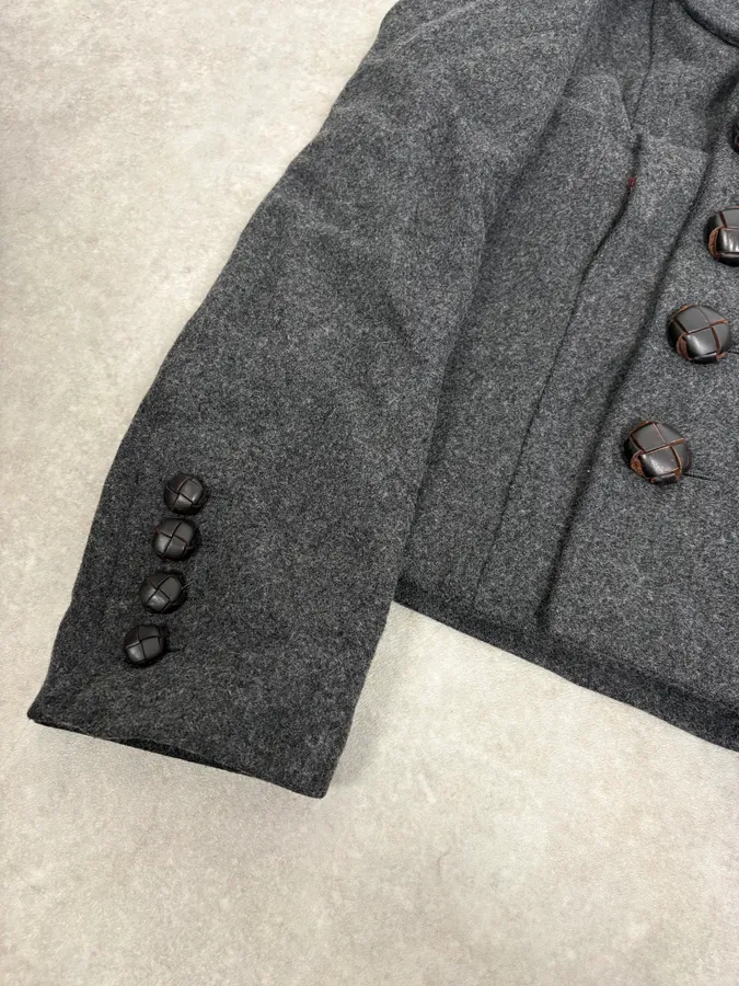 AW2009 Dsquared2 Grey Wool Buttoned Officer Jacket - Image 9