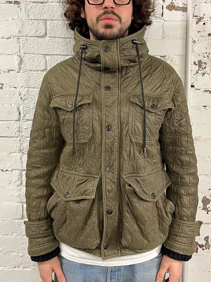 AW2009 Emporio Armani Utility Cargo Khaki Military Jacket - Image 3