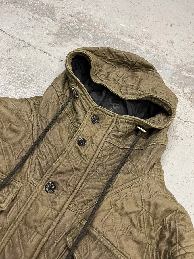 AW2009 Emporio Armani Utility Cargo Khaki Military Jacket - Image 6