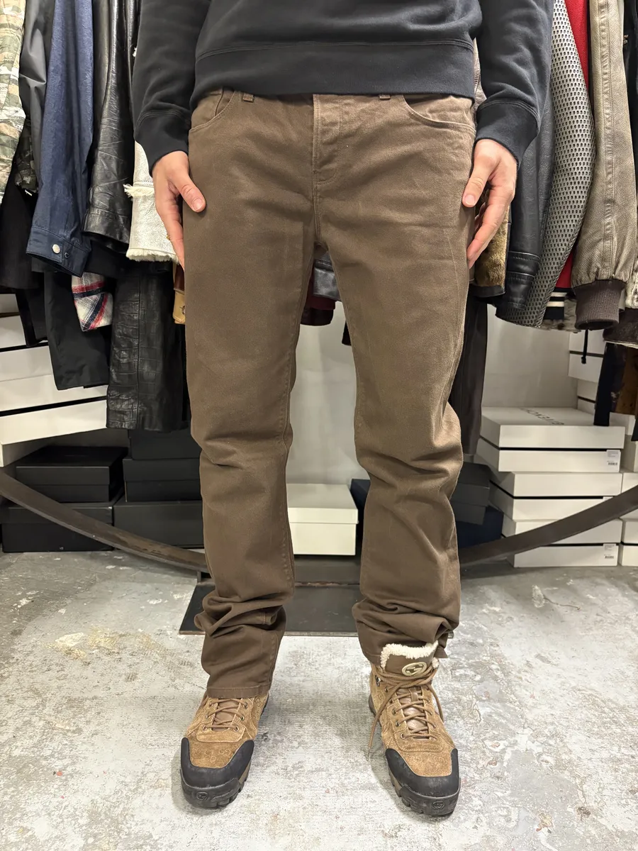 AW2009 Gucci Brown Cozy Regular Jeans - Image 3