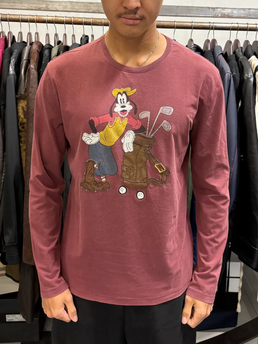 AW2009 Iceberg Golfer Graphic Bordeaux Longsleeves - Image 2